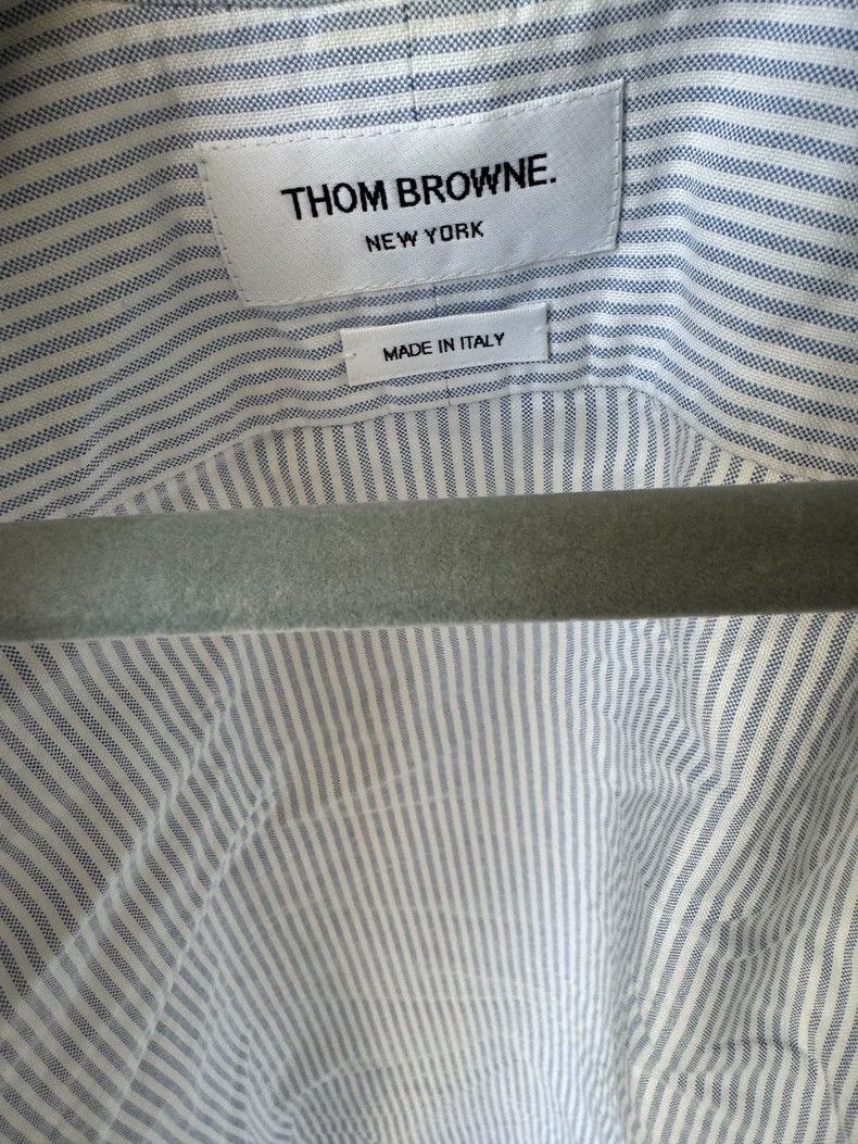 Thom Browne Thom Browne Blue striped shirt Size US XXS / EU 40 - 4 Thumbnail