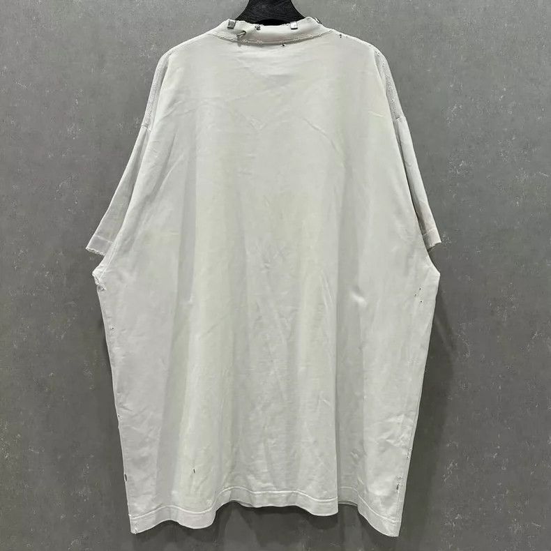 Balenciaga Balenciaga Perforated Lighter Metal Patch Collar Hole Shor Size US M / EU 48-50 / 2 - 2 Thumbnail
