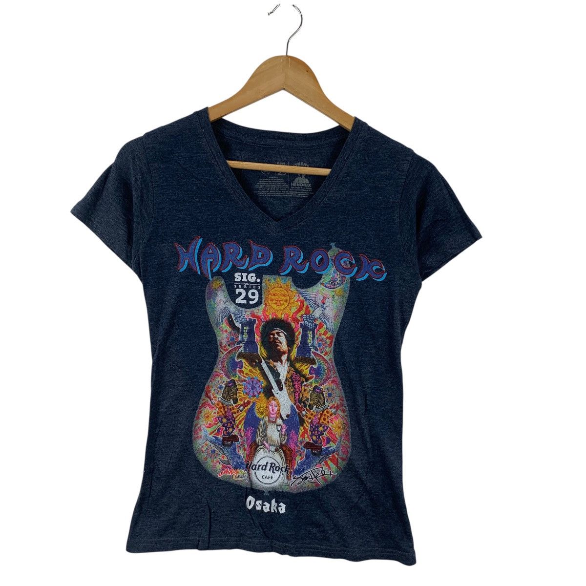 Hard Rock Cafe HARD ROCK CAFE OSAKA Sig Series 29 Jimi Hendrix Tee Shirt Size XS / US 0-2 / IT 36-38 - 5 Thumbnail