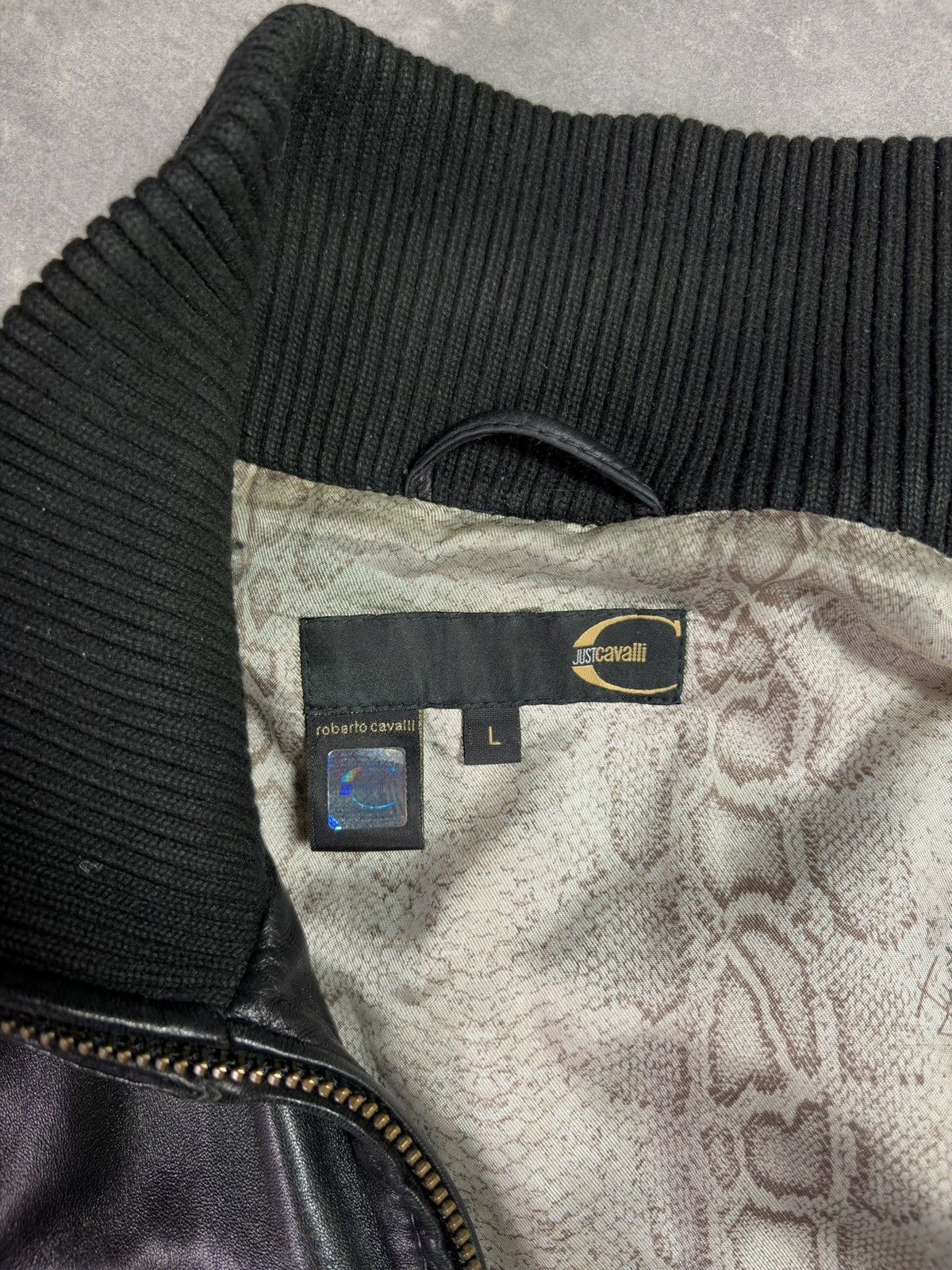 Just Cavalli 00s Just Cavalli Leather Bomber Jacket M L Archive Size US M / EU 48-50 / 2 - 14 Thumbnail