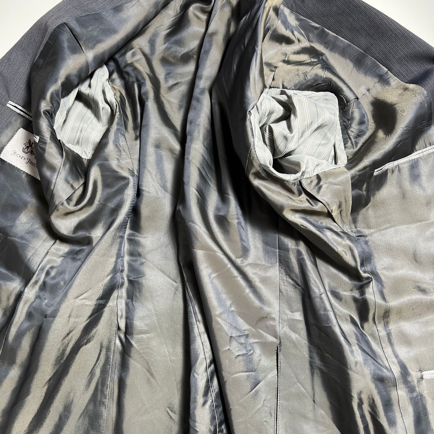 Hickey Freeman Hickey Freeman Mens Blazer Gray Wool Sport Coat Jacket Sz 42 Size US L / EU 52-54 / 3 - 11 Thumbnail