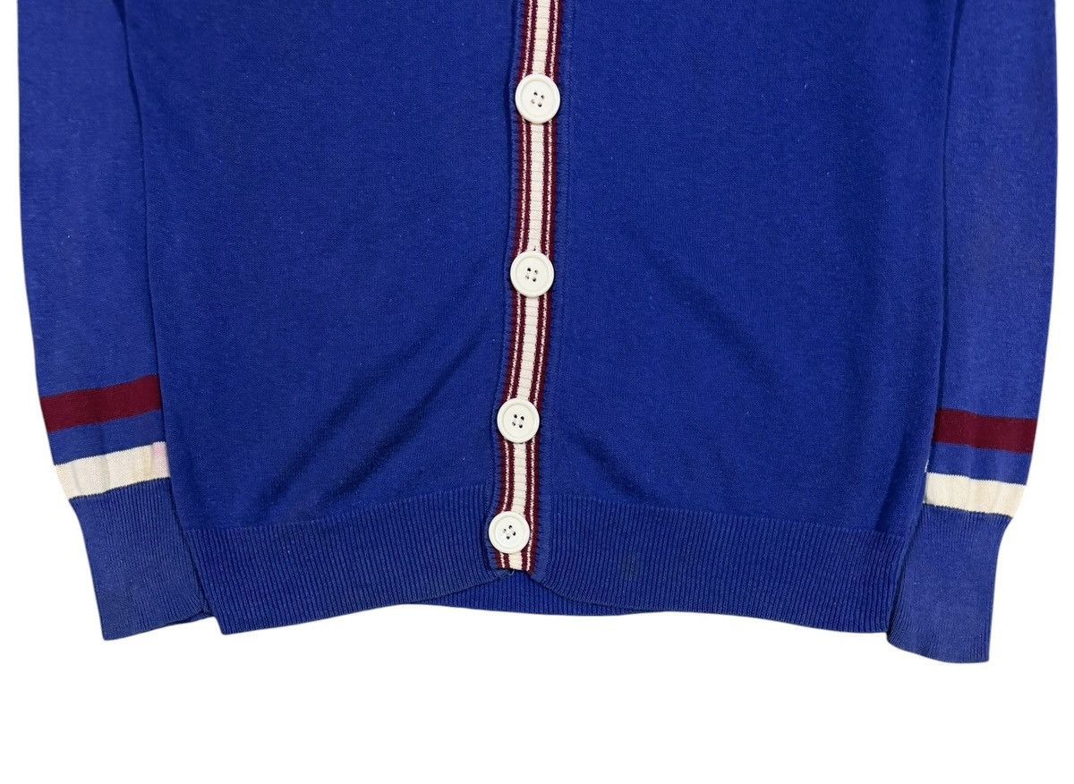Fred Perry Vtg🔥Fred Perry Tipped Knitted Cardigan Jacket Size US M / EU 48-50 / 2 - 3 Thumbnail
