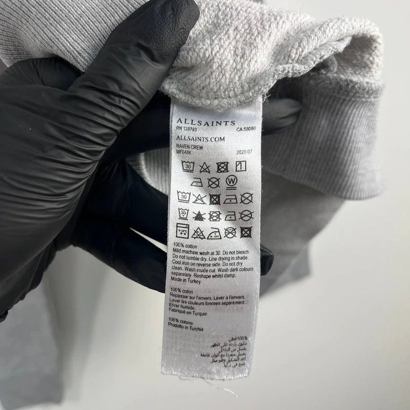 Allsaints Allsaints Crewneck Sweatshirt Grey Mens Size XS Size US XS / EU 42 / 0 - 5 Thumbnail