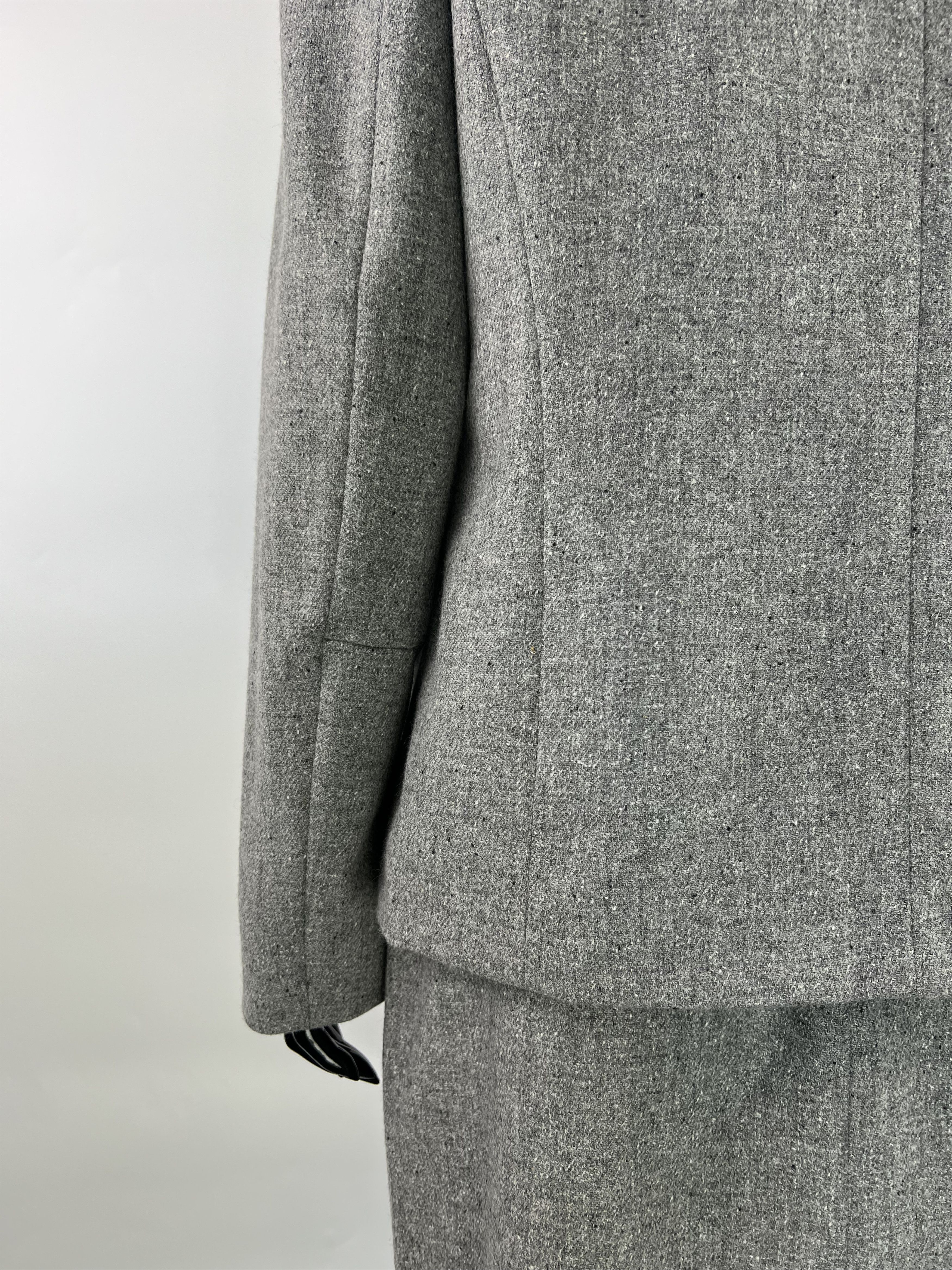 Marella Marella Vintage Gray Wool Suit Skirt Size IT44 US10 D38 GB12 Size M / US 6-8 / IT 42-44 - 3 Thumbnail