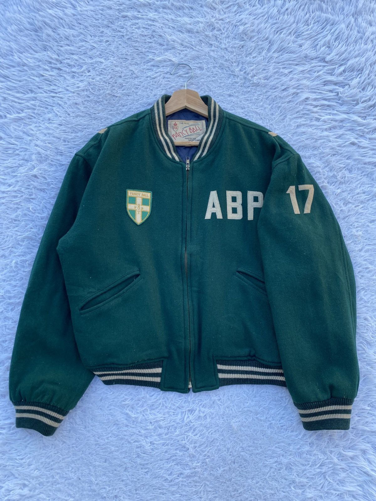 Vintage Vtg The Real Fancy Ball American Sportwear Varsity Jacket Size US L / EU 52-54 / 3 - 1 Thumbnail