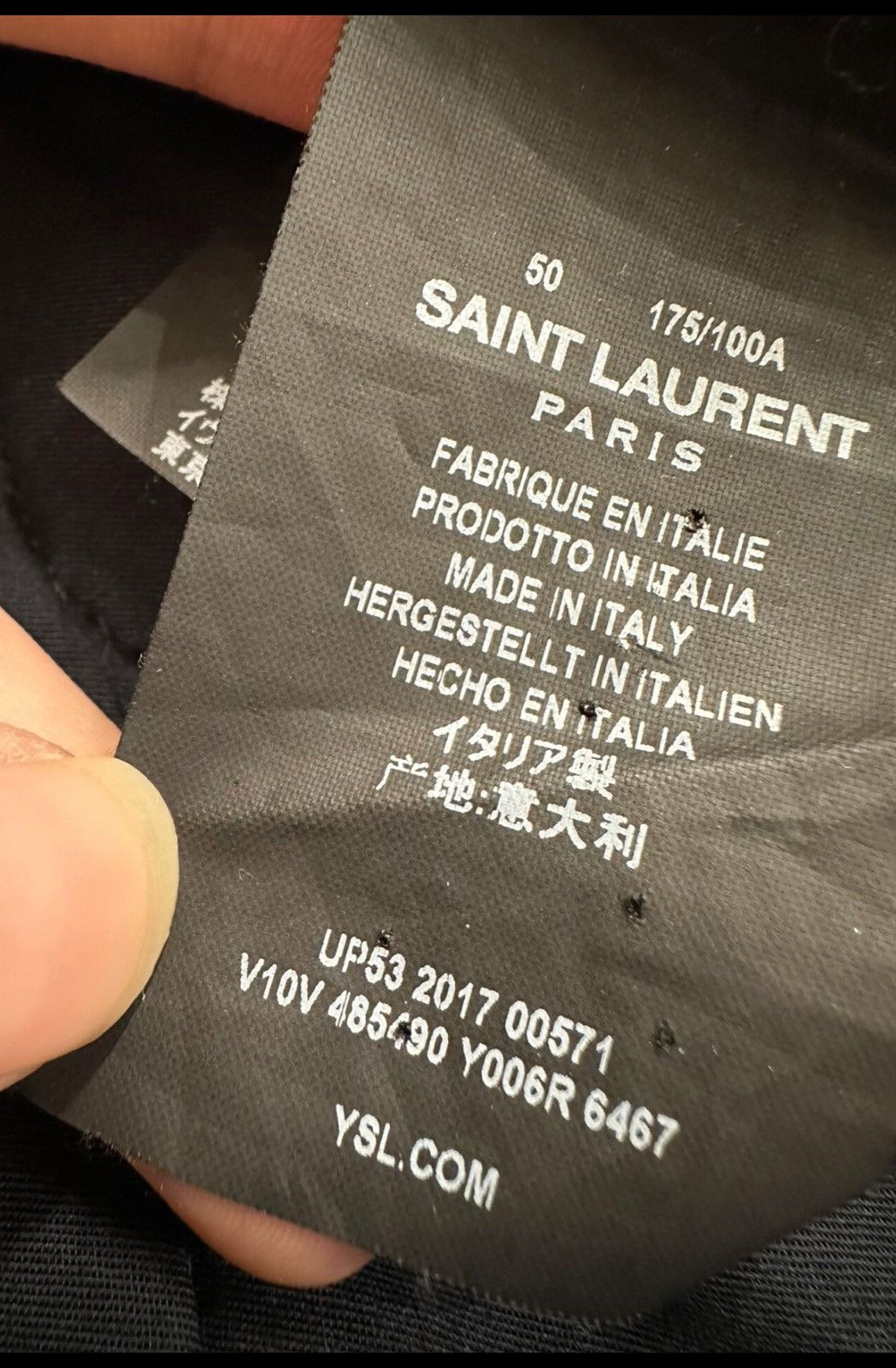 Saint Laurent Paris Saint Laurent YSL 2017FW Wine Red / Maroon Varsity Jacket Size US M / EU 48-50 / 2 - 4 Thumbnail