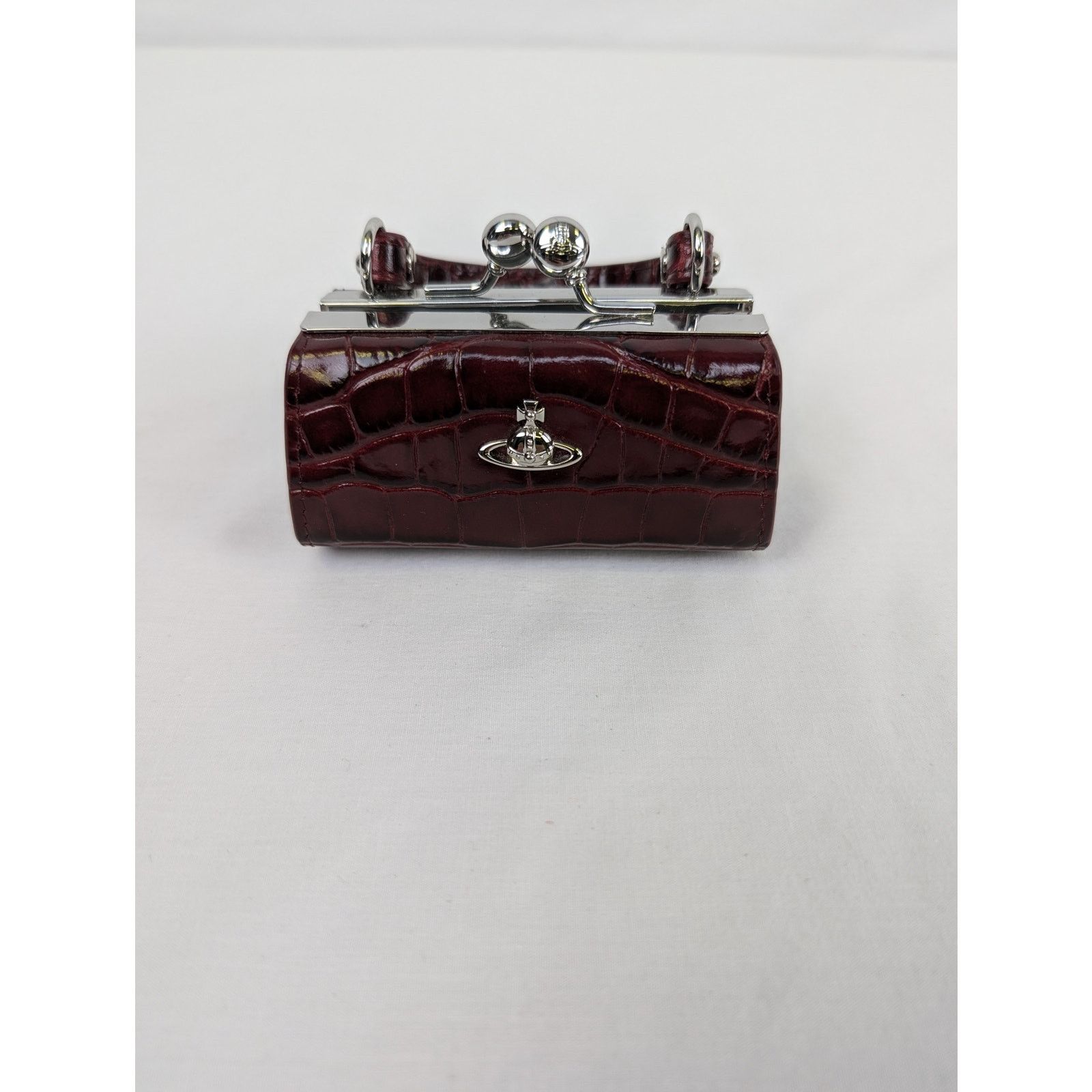 Vivienne Westwood o1rshd1 Size: OS / Crocodile Doll Bag in Burgundy Size ONE SIZE - 1 Thumbnail