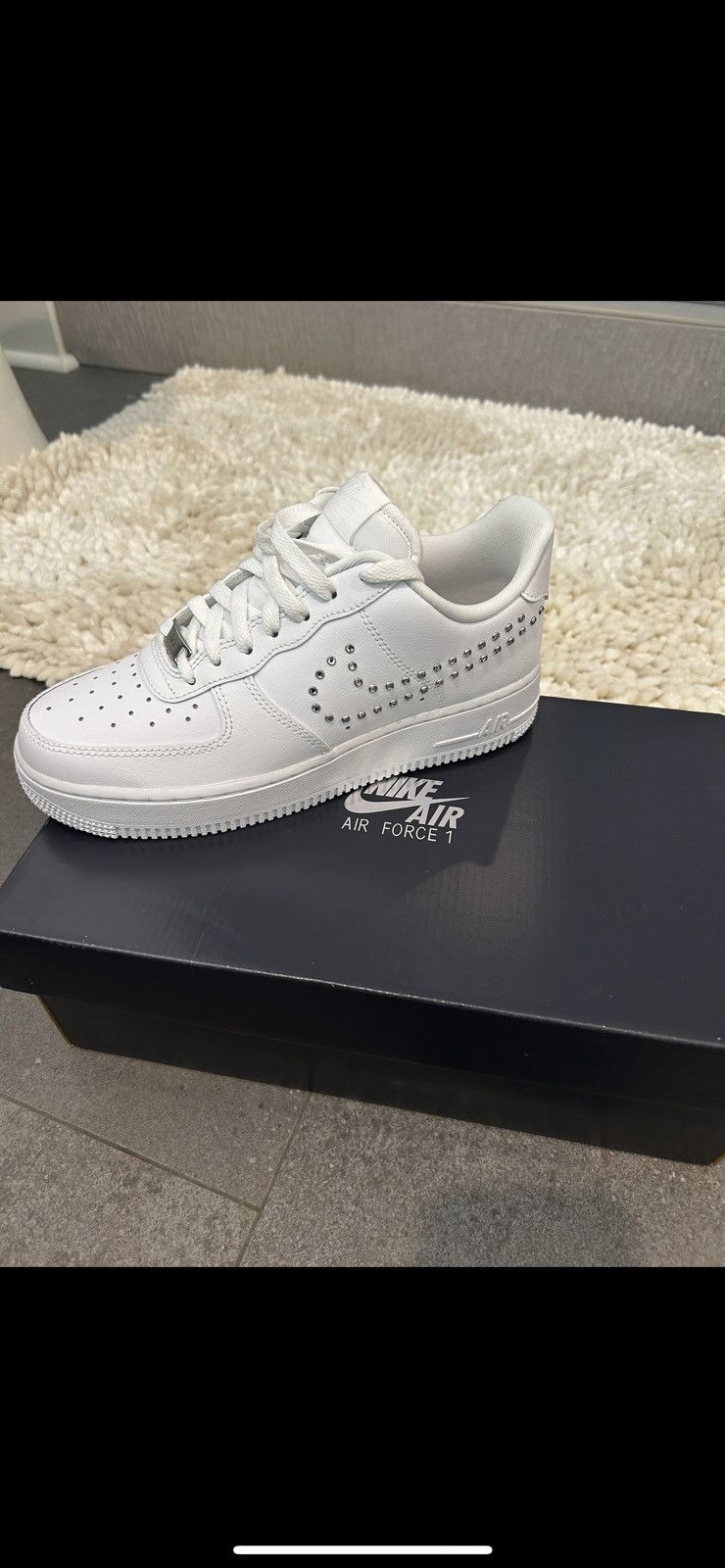 Nike Nike Air Force 1 ‘07 ‘Studded Swoosh’ Chrome Size US 7.5 / IT 37.5 - 2 Thumbnail