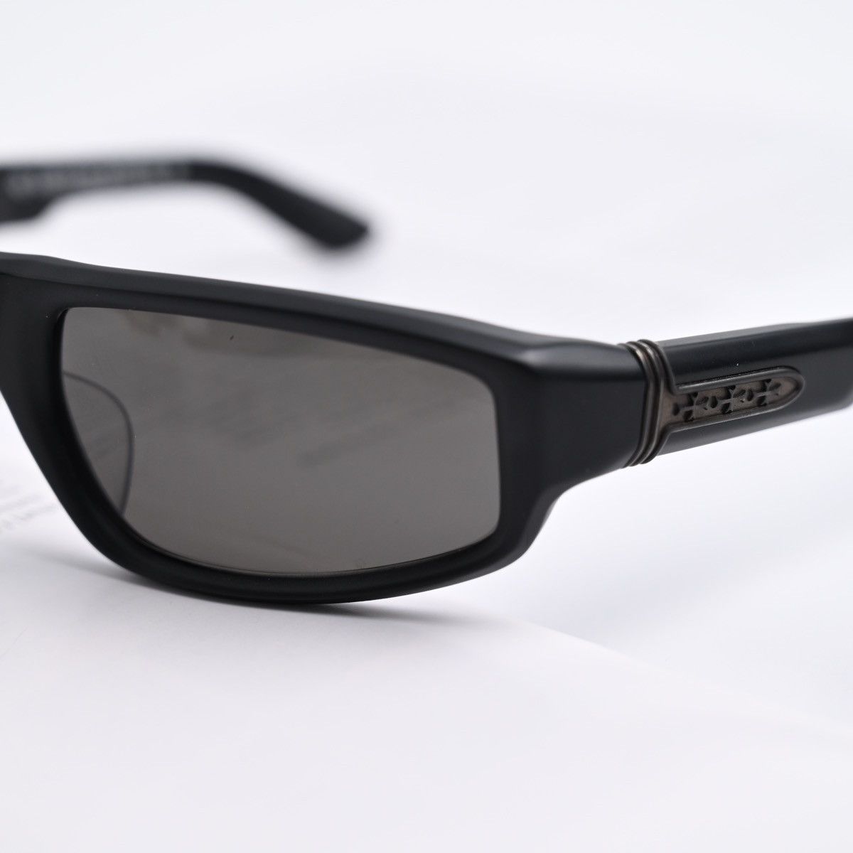 Chrome Hearts CHROME HEARTS T.HUTCH MATTE BLACK SUNGLASSES Size ONE SIZE - 3 Thumbnail