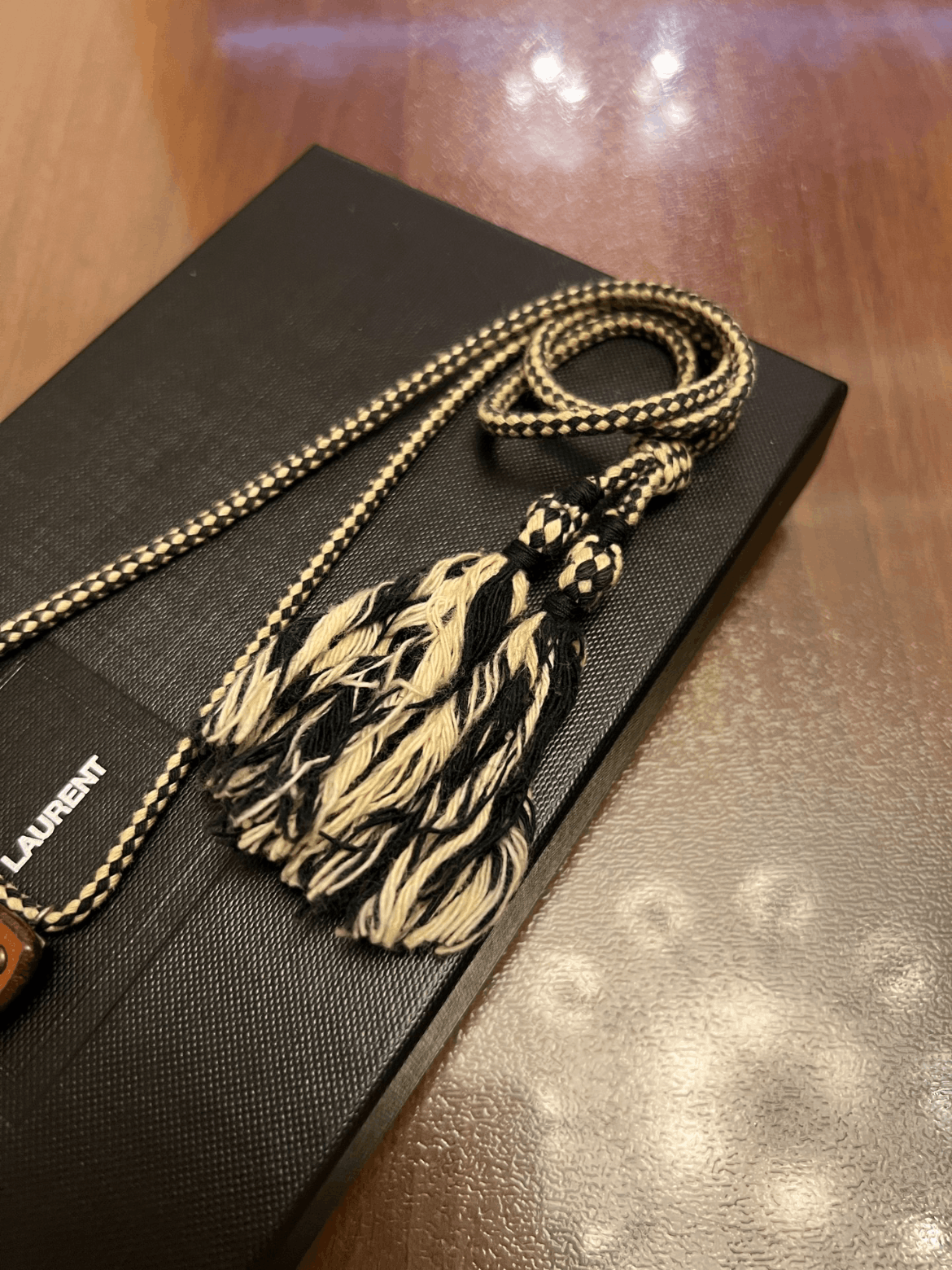 Saint laurent feather necklace deals