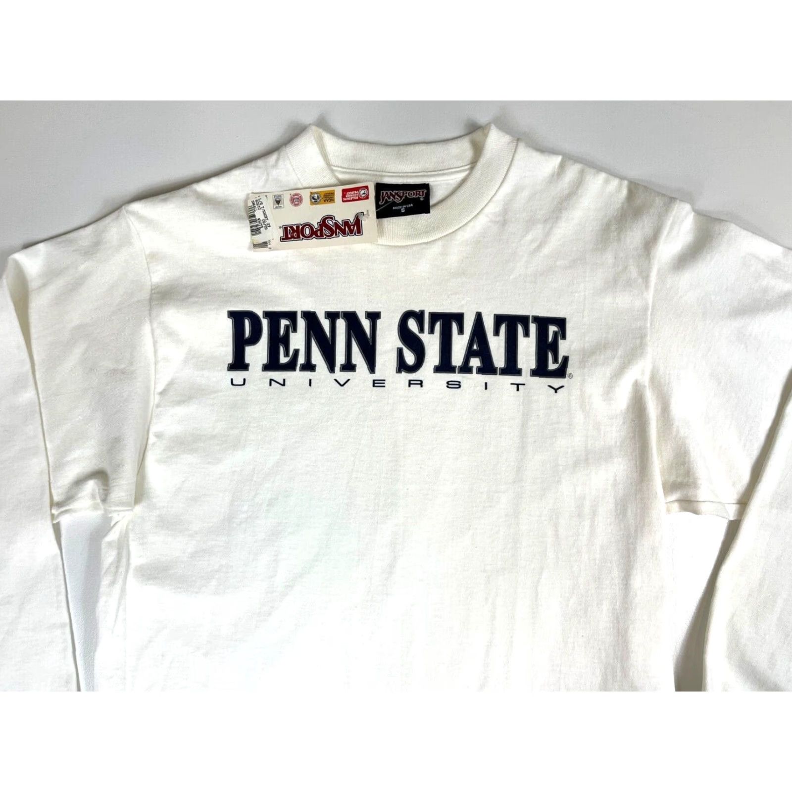 Jansport VINTAGE JansSport Penn State University Long Sleeve Shirt Unisex Adults Small White 90s College Size US S / EU 44-46 / 1 - 3 Thumbnail