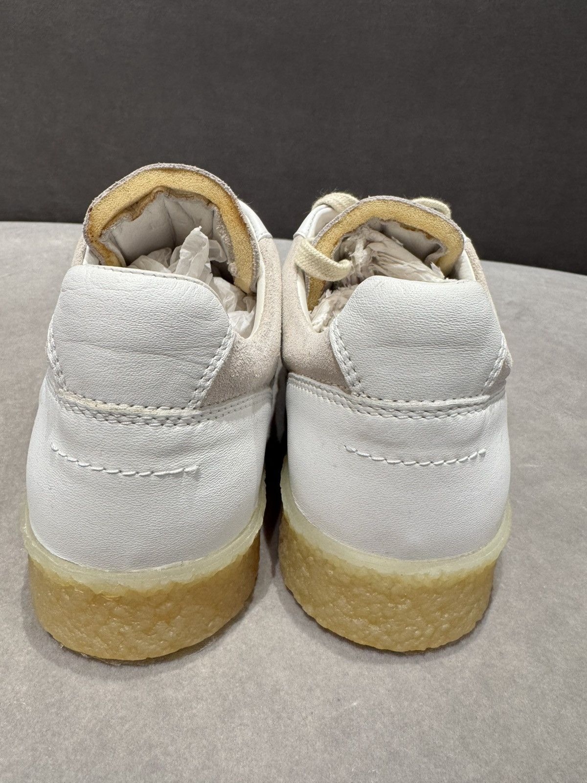 Maison Margiela 95New Leather & Suede Low-Top Sneakers - WHITE, 36 - No box Size US 6 / IT 36 - 4 Thumbnail