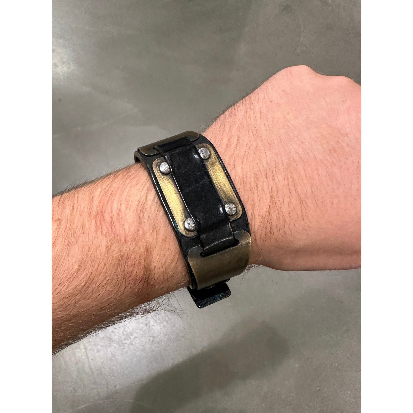 Helmut Lang S/S2003 Helmut Lang leather bracelet Size ONE SIZE - 1 Thumbnail