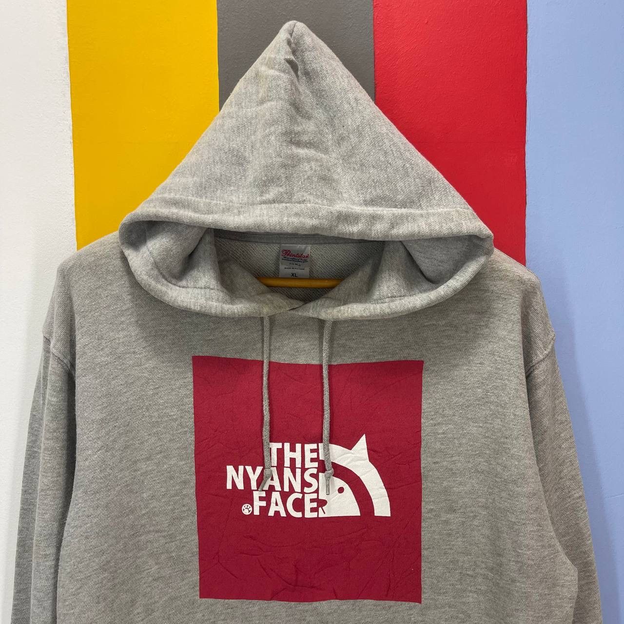 Japanese Brand THE NYANS FACE by Printstar Hoodie Pullover #2624/AB Size US L / EU 52-54 / 3 - 2 Thumbnail