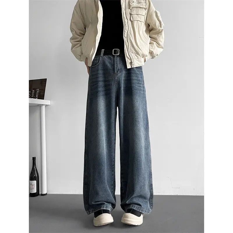 Japanese Brand × Jean Retro loose wide leg slightly flared jeans Size US 32 / EU 48 - 6 Thumbnail