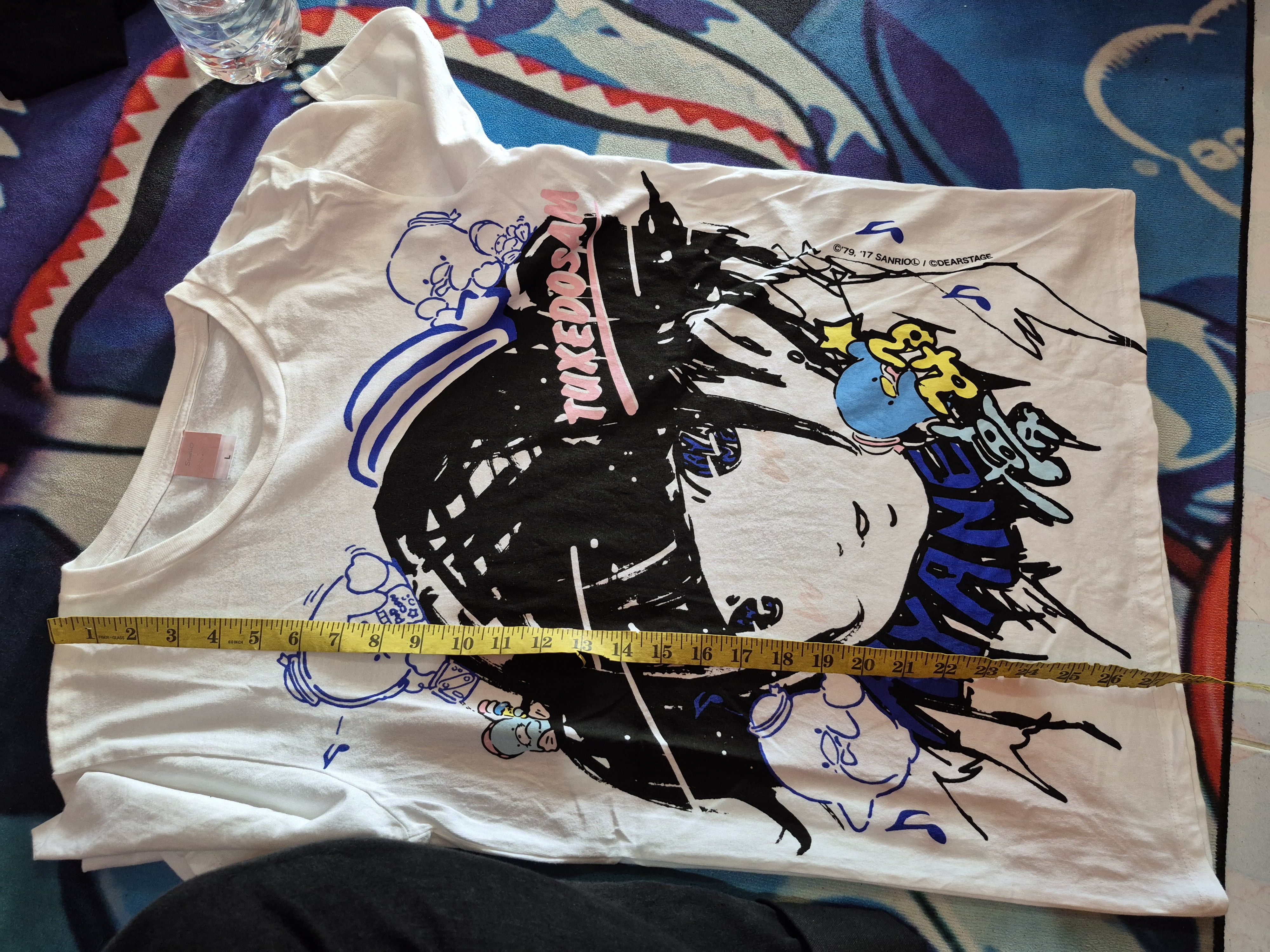 Anime 🔥 Tuxedo Sam Ayane Dear Stage Hello Kitty Anime Tee Japan Size US L / EU 52-54 / 3 - 8 Thumbnail