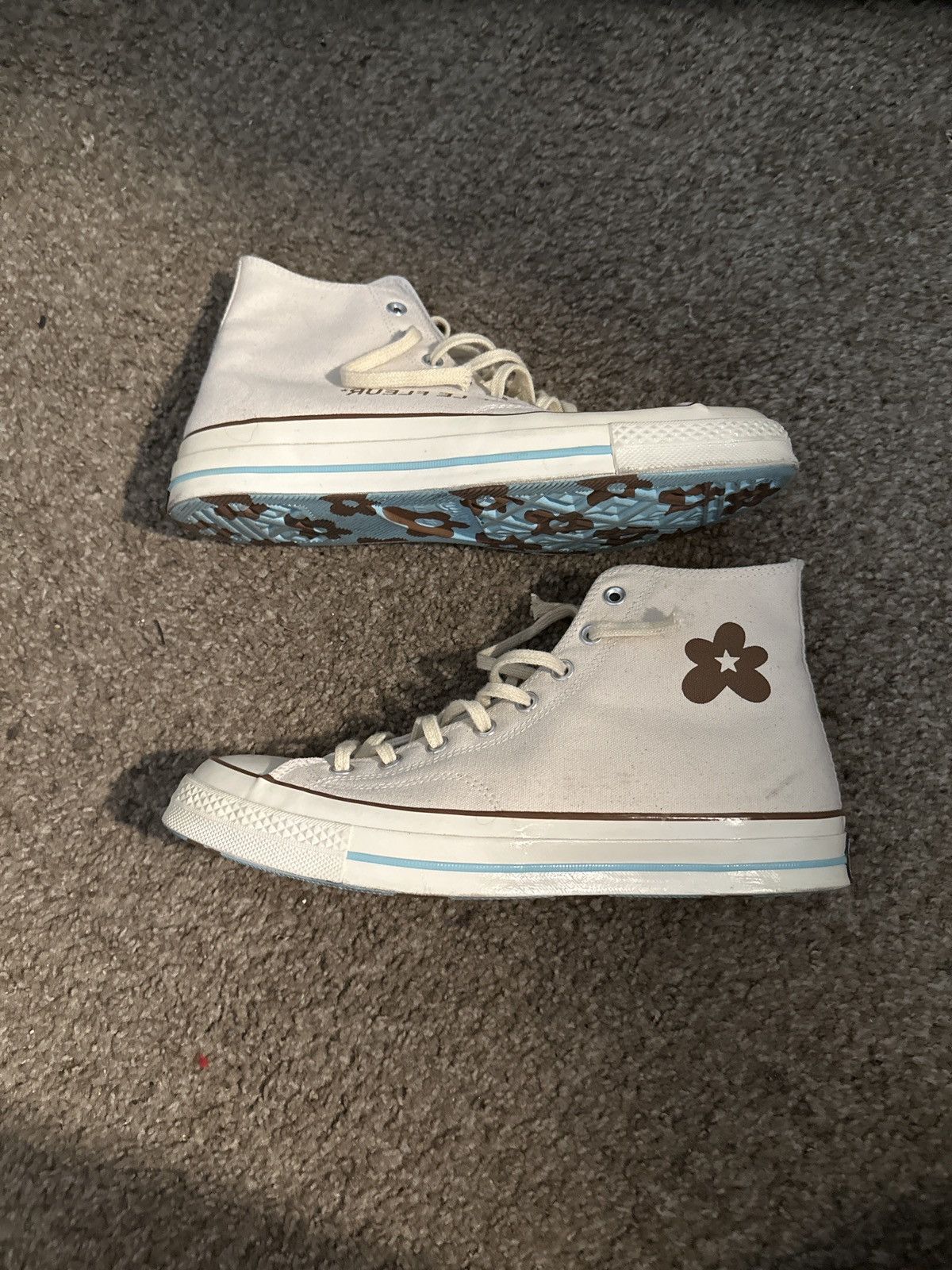 Converse Golf le Fleur Tyler The Creator Golf Le Fleur Parchment Canvas Chuck 70 s Grailed