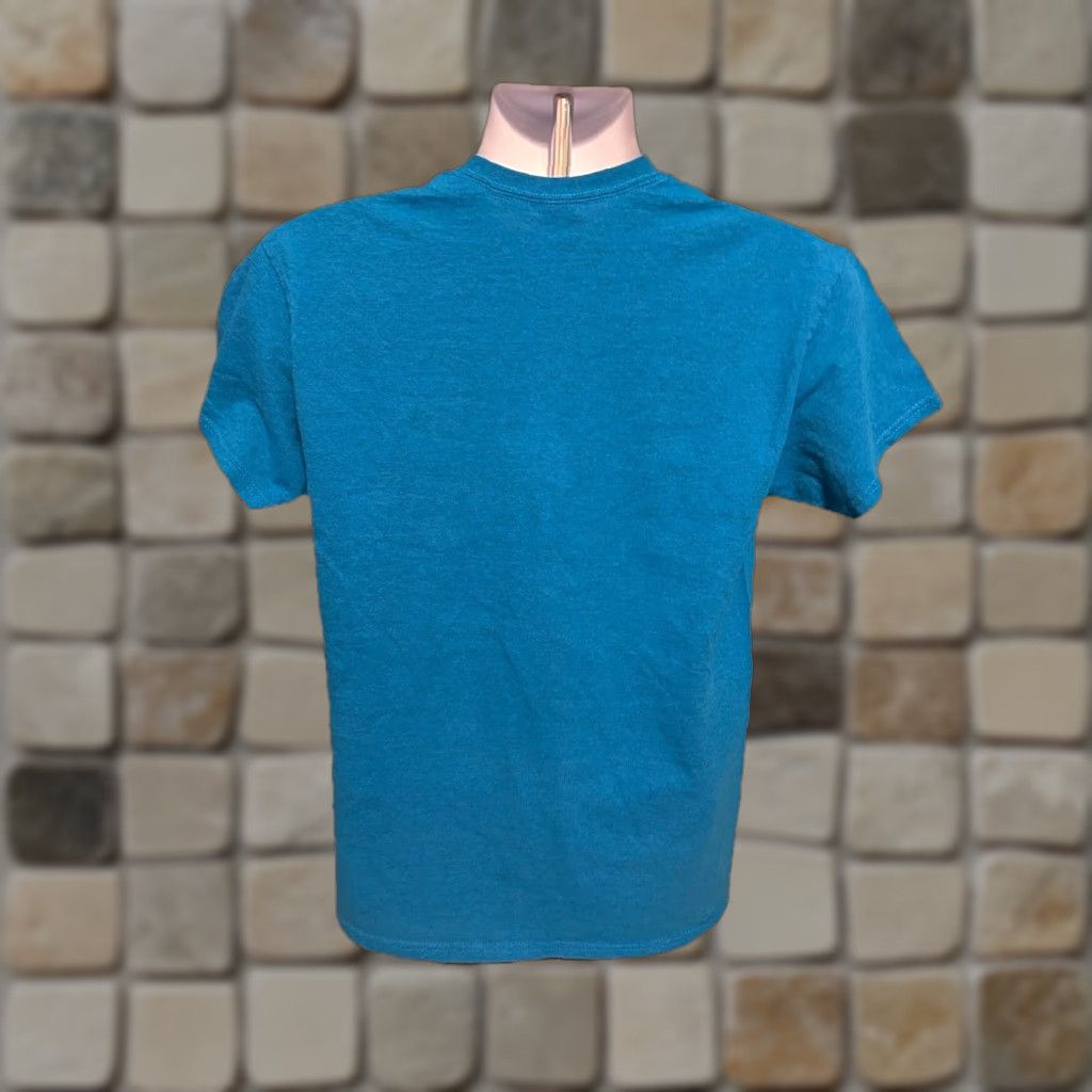 Gildan VINTAGE? No — Slippery Rock University Shirt Unisex Adults M Blue Short Sleeve White Spell Out Shirt Size US M / EU 48-50 / 2 - 1 Thumbnail