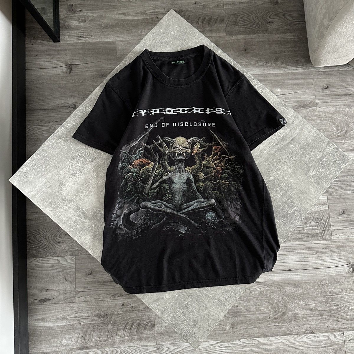 Band Tees Vintage 00s y2k Hypocrisy washed tee end of disclosure metal Size US M / EU 48-50 / 2 - 1 Thumbnail