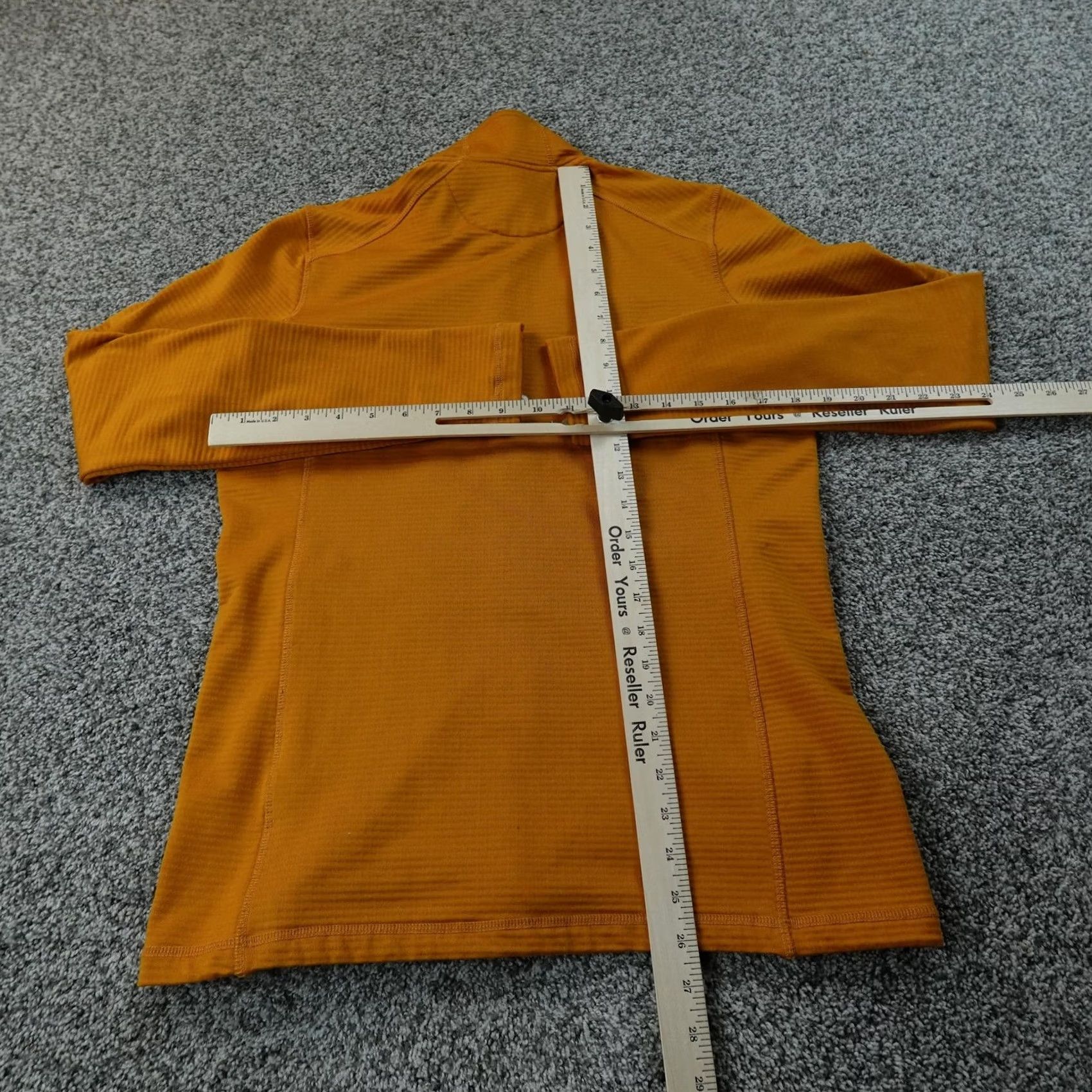 Orvis Orvis Jacket Mens S Orange Full Zip Waffle Knit Grid Fleece Hiking Outdoor Top Size US S / EU 44-46 / 1 - 6 Thumbnail