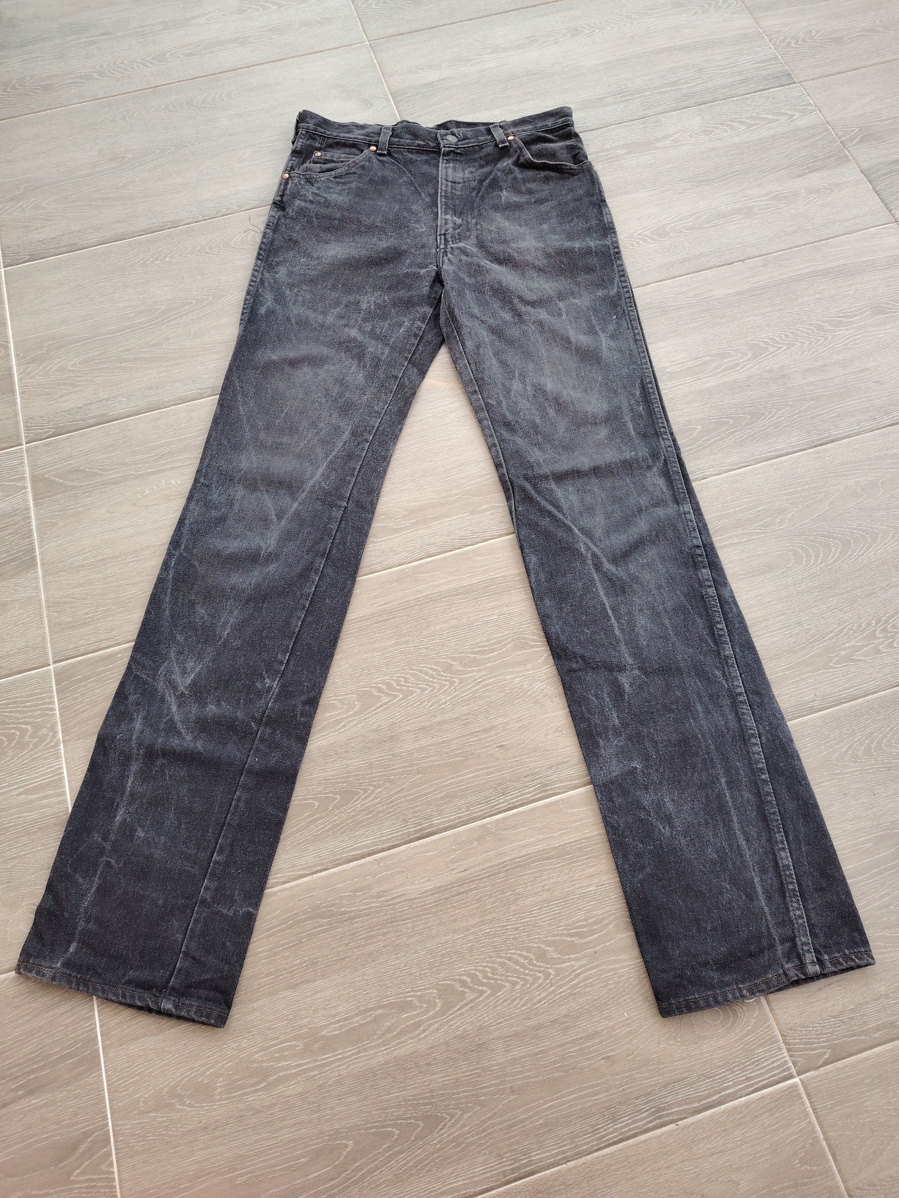 Levi's Vintage 90s Levis 557 Bootcut For Cowboys Black Jeans Size US 33 - 2 Thumbnail