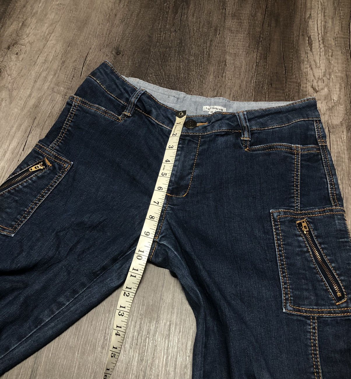 Designer × Japanese Brand Lui Chantant Multi Pocket Jeans Cargo Style Unisex Design Size US 32 / EU 48 - 3 Thumbnail