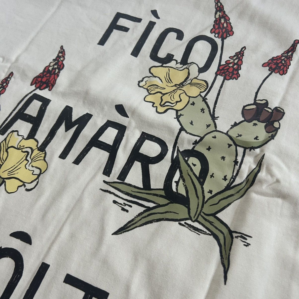 Vintage FìCO AMÀRO SÔLT BLiND STiTCH CACTUS TEE CREAM ORANGE COUNTY Size US XL / EU 56 / 4 - 3 Thumbnail