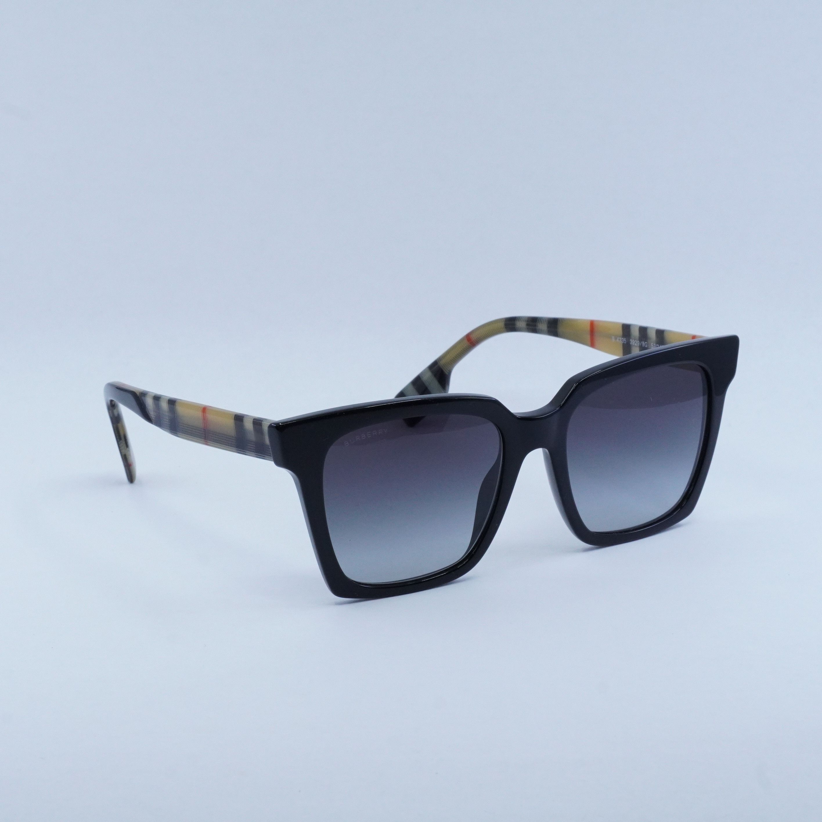 Burberry Burberry BE4335 39298G Sunglasses Black Square Frame Size ONE SIZE - 8 Thumbnail