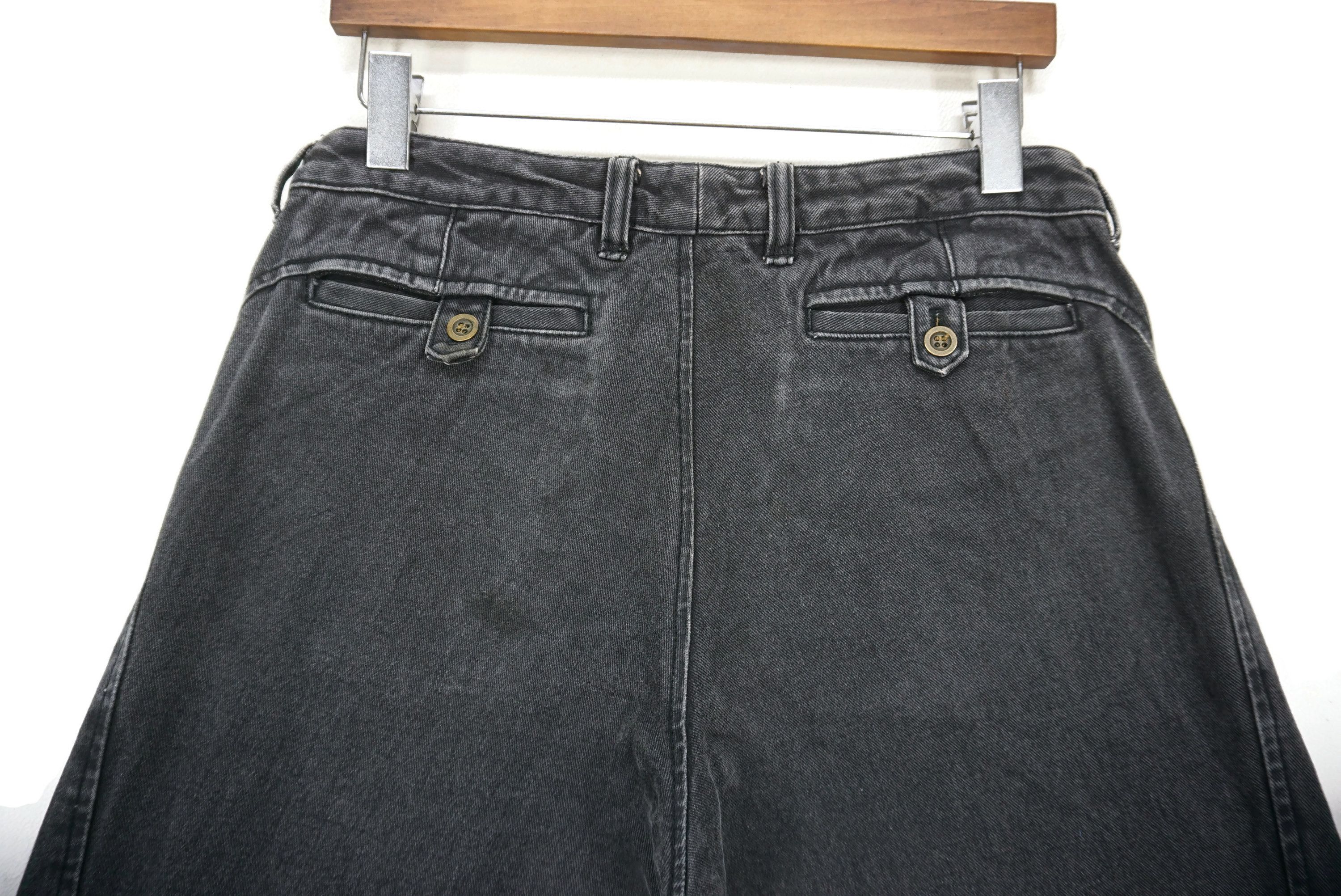 Japanese Brand Comme Ca Ism Jeans fit W33xL29 Low Rise Patchwork Pants Size US 32 / EU 48 - 7 Thumbnail