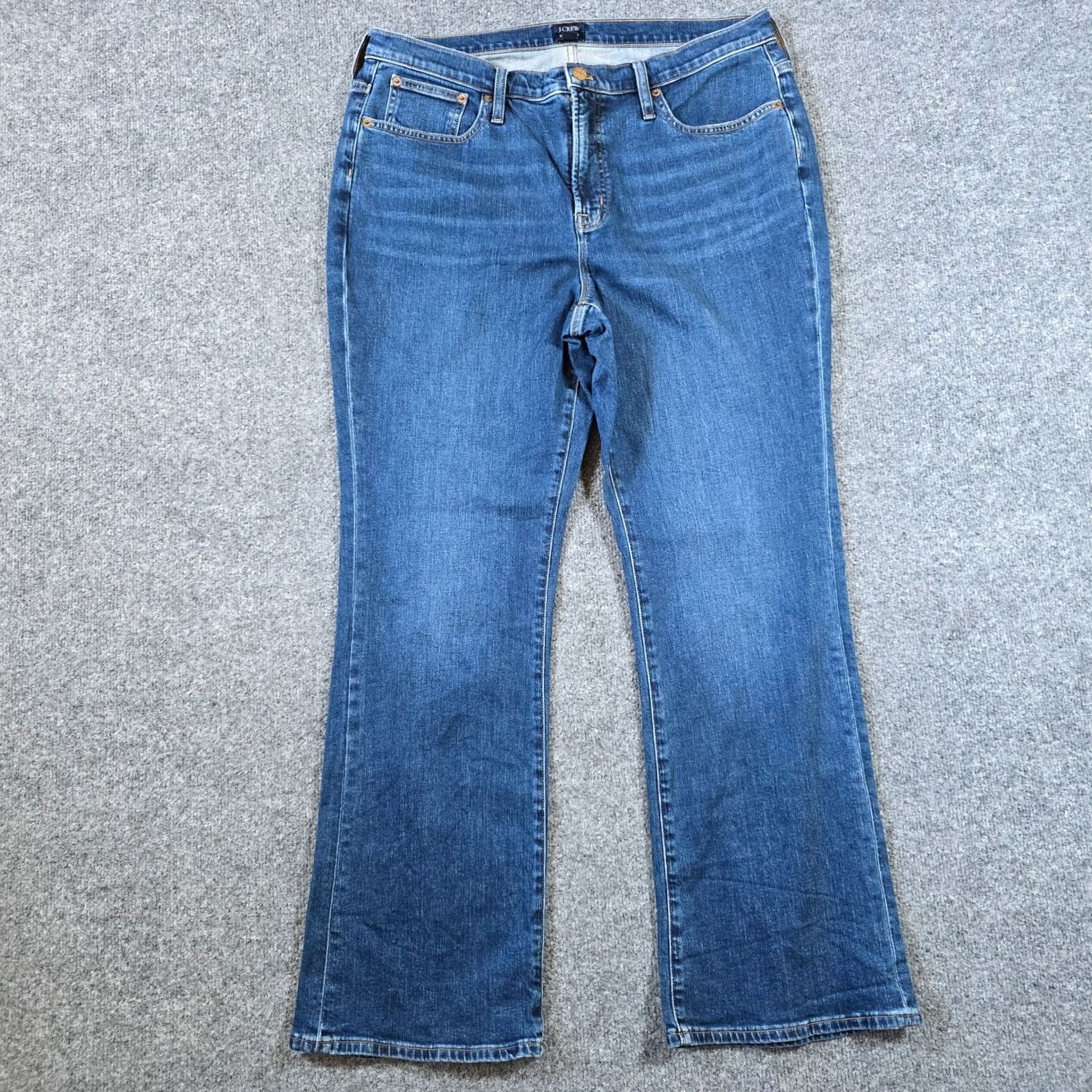 J.Crew J.CREW Jeans Womens 32 Blue Bootcut High Rise Denim Casual Capsule Pocket 5-Pocket Regular Inseam 30 Fall Spring Summer Winter Womens Size 24" / US 00 / IT 34 - 2 Thumbnail