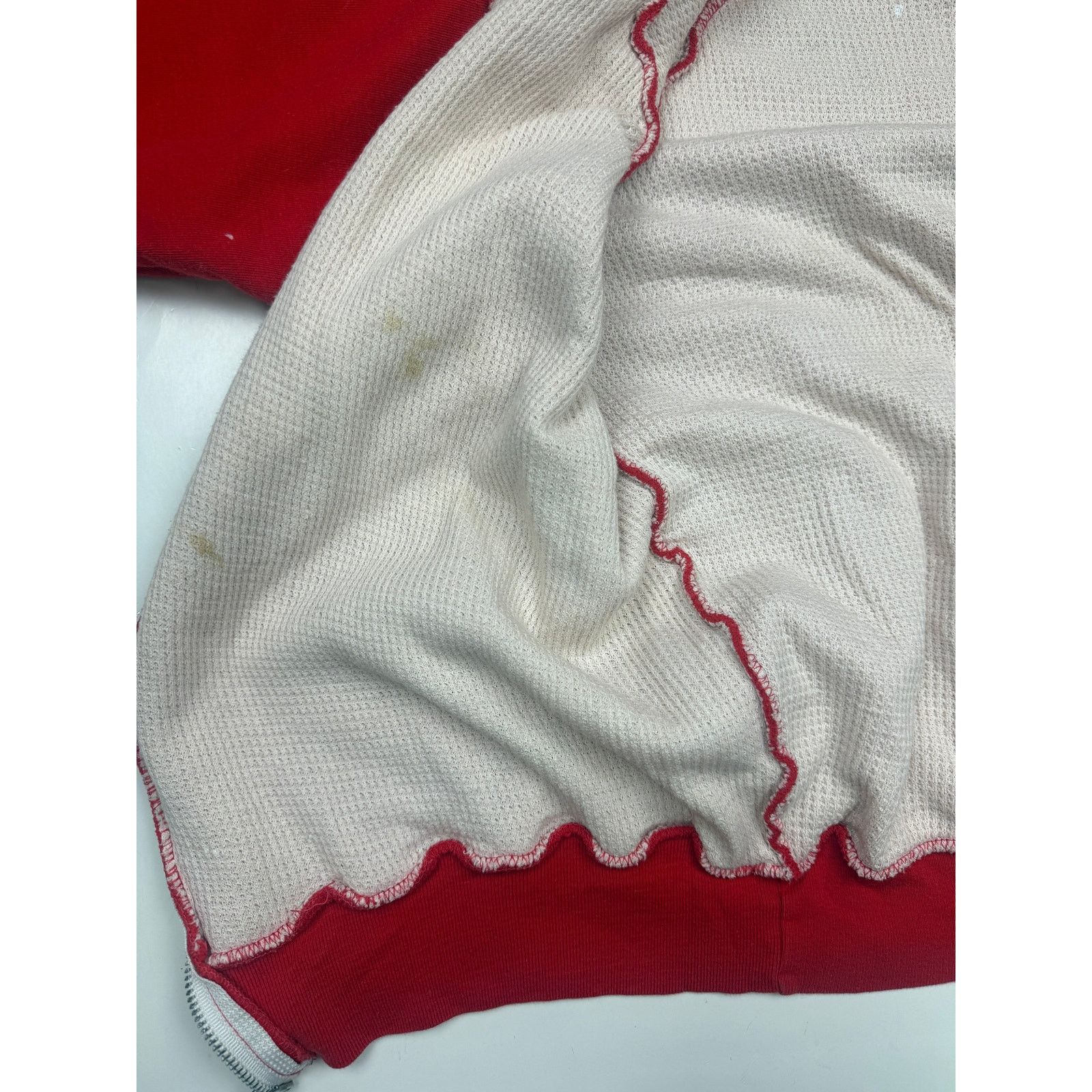 Vintage Vintage 80s Lifetrends Thermal Lined Blank Full Zip L Red Size US L / EU 52-54 / 3 - 5 Thumbnail