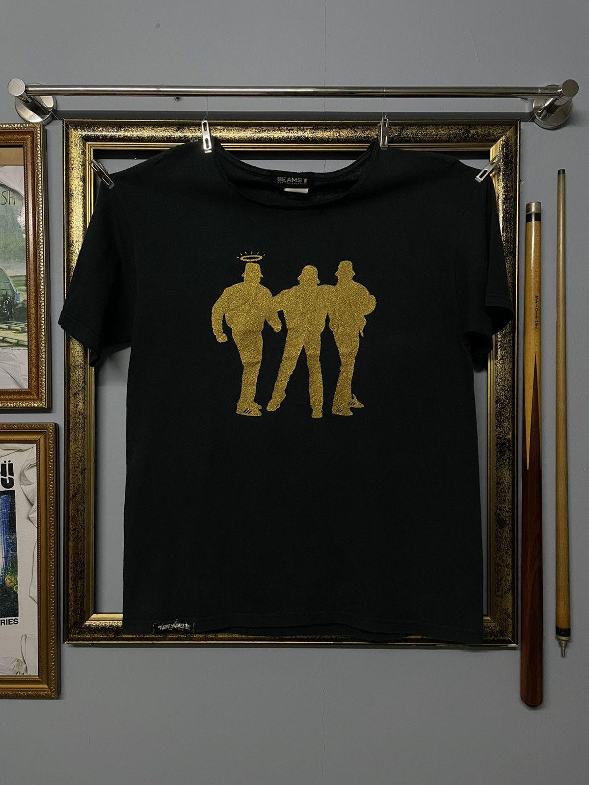 Japanese Brand Vintage 90s Japan Designer Beams X Run Dmc King Of Rock Tee Size US M / EU 48-50 / 2 - 1 Thumbnail