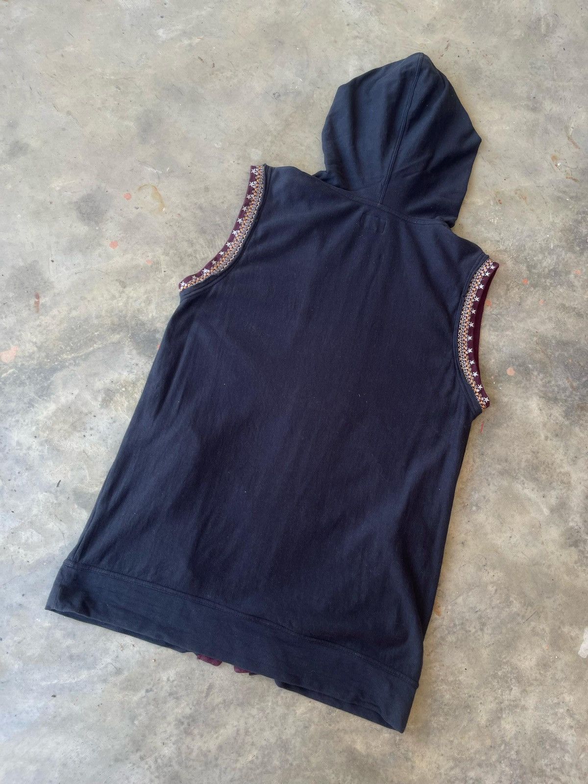 If Six Was Nine × Japanese Brand × PPFM PPFM Sleeveless Full Zipper Hoodie Size US L / EU 52-54 / 3 - 5 Thumbnail