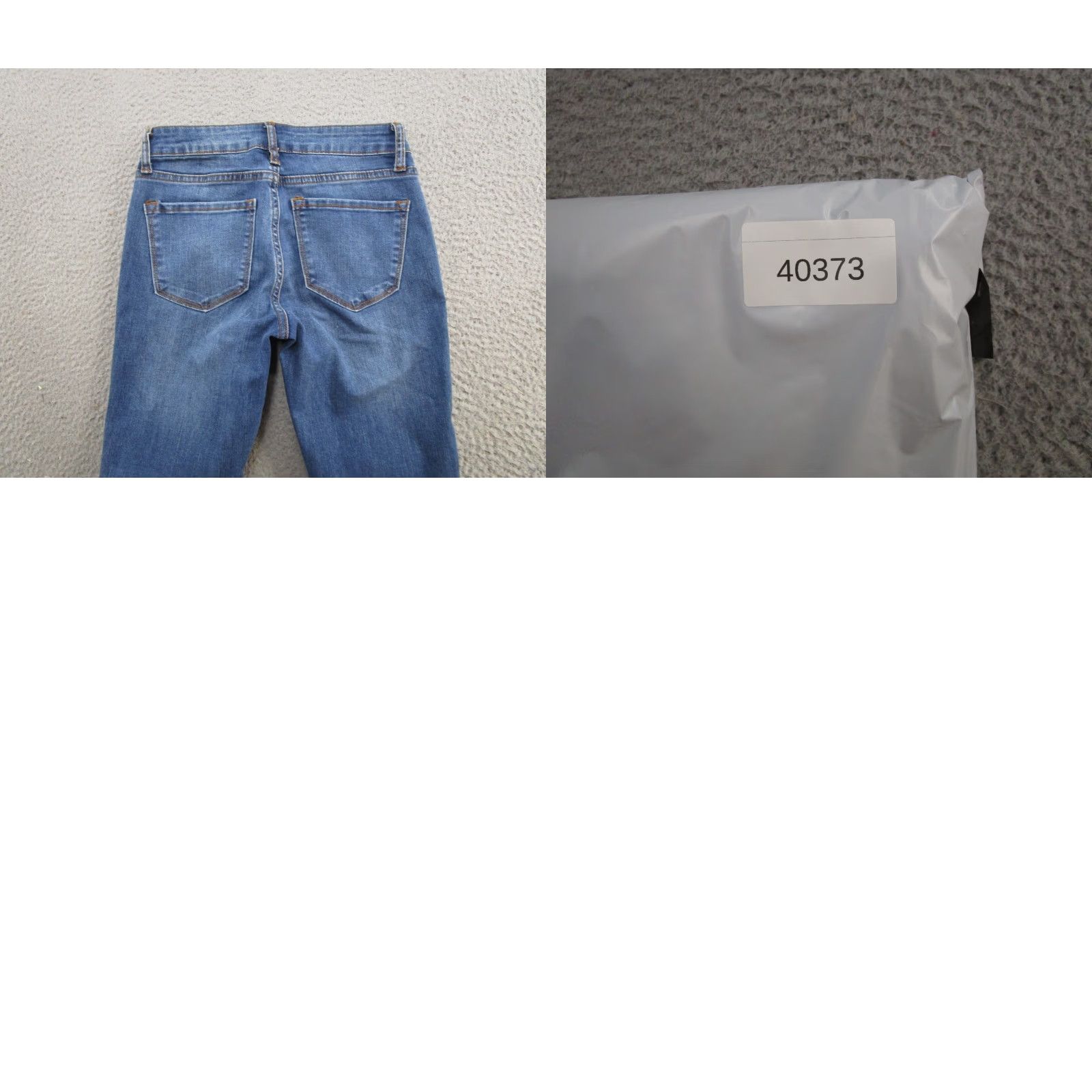 Vintage Kancan Womens Blue Medium Wash Stretch Denim Skinny Jeans Size 0/23 Mid Rise Size 25" / US 0 / IT 36 - 9 Thumbnail