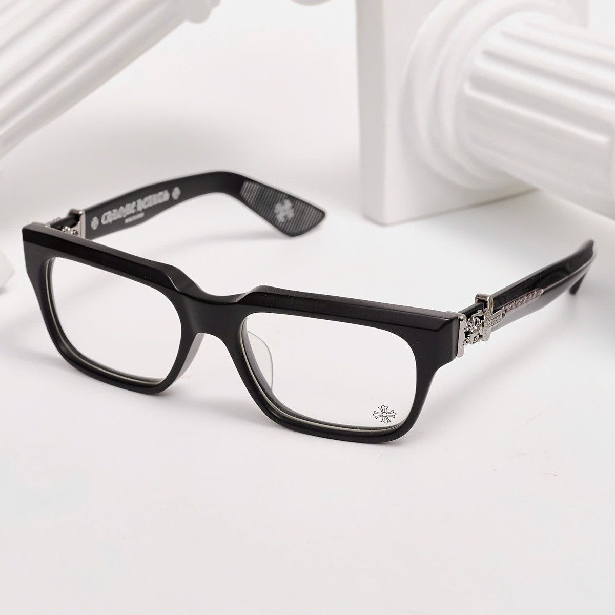 Chrome Hearts CHROME HEARTS VAGILLIONAIRE I MATTE BLACK GLASSES Size ONE SIZE - 2 Thumbnail