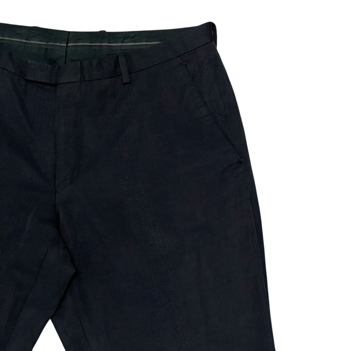 Gucci Vintage Gucci Black Flat Front Straight Leg Casual Pants Size US 31 - 3 Thumbnail