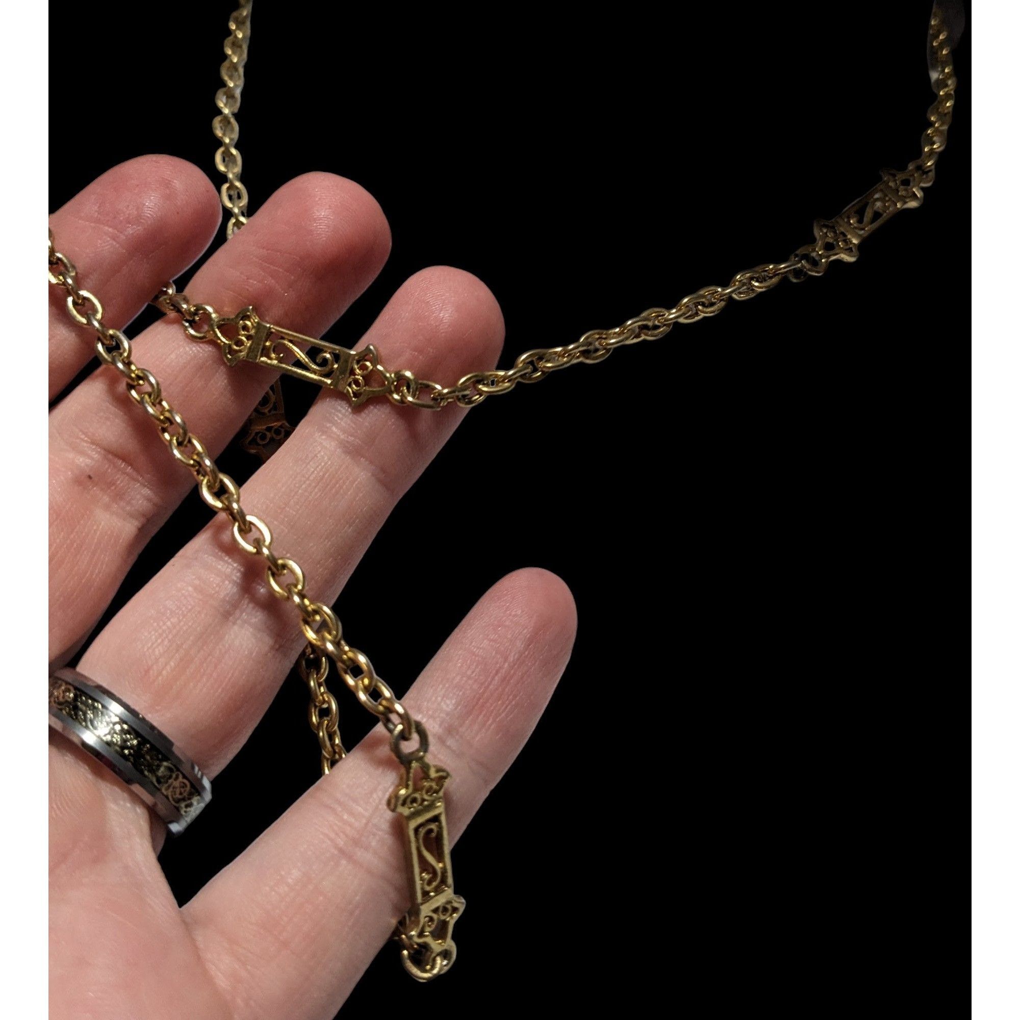 Other Gold Decorative S Link Necklace Size ONE SIZE - 3 Thumbnail