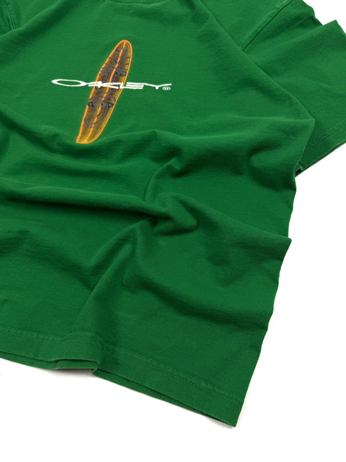 Oakley Vintage Oakley Software Surf Tee Y2K Green Thailand Rare 00s Size US L / EU 52-54 / 3 - 7 Thumbnail