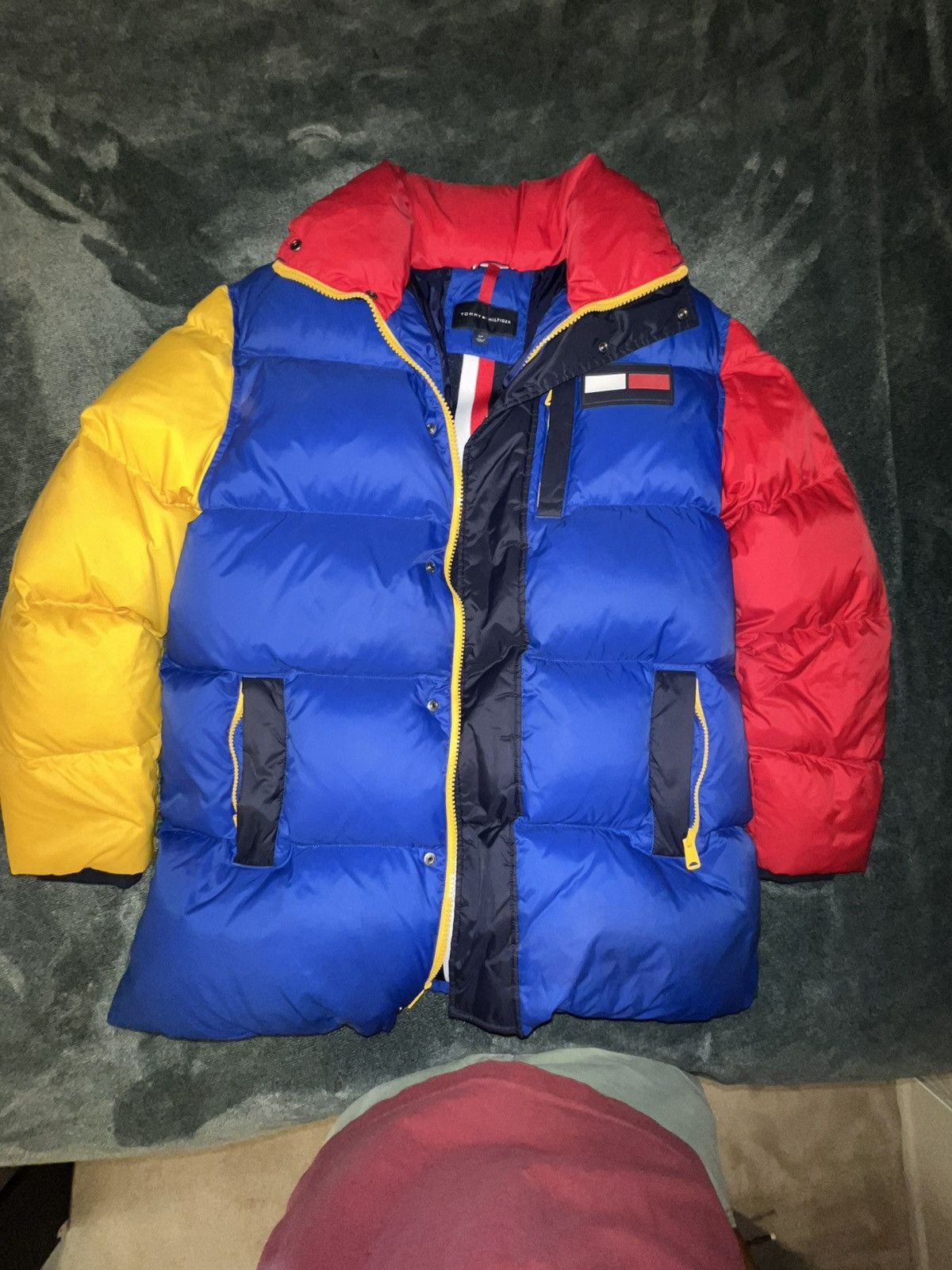 Tommy Hilfiger COLOR BLOCK Tommy Hilfiger Puffer Jacket Size US S / EU 44-46 / 1 - 1 Thumbnail