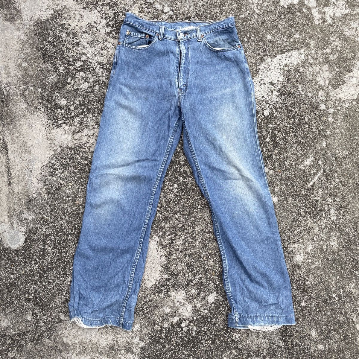 Japanese Brand Vintage Levis White Tag Distressed Denim Jeans Size US 29 - 1 Thumbnail
