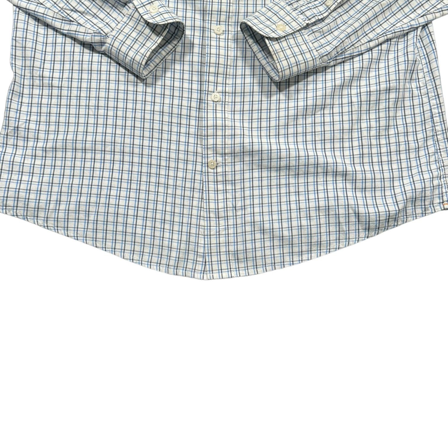 Dockers Dockers Dress Shirt White with Blue Plaid Long Sleeve Large Size US L / EU 52-54 / 3 - 6 Thumbnail