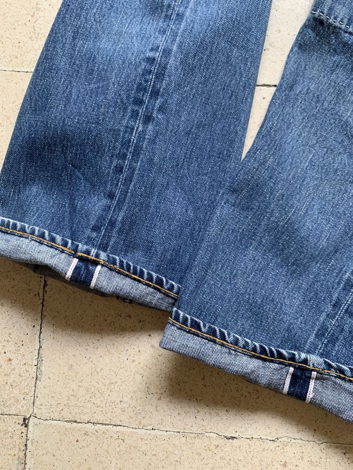 Japanese Brand Vintage gowest repaired selvedge denim Size US 29 - 8 Thumbnail