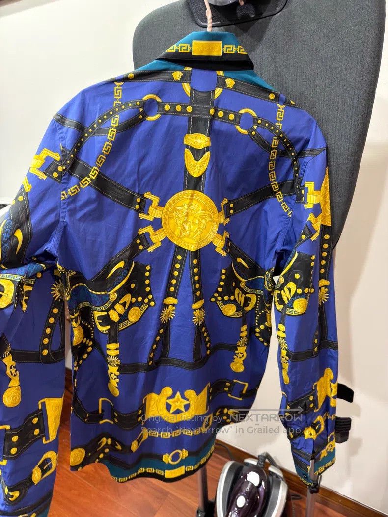 Versace Versace Medusa print long-sleeved shirt Size US XXS / EU 40 - 7 Thumbnail