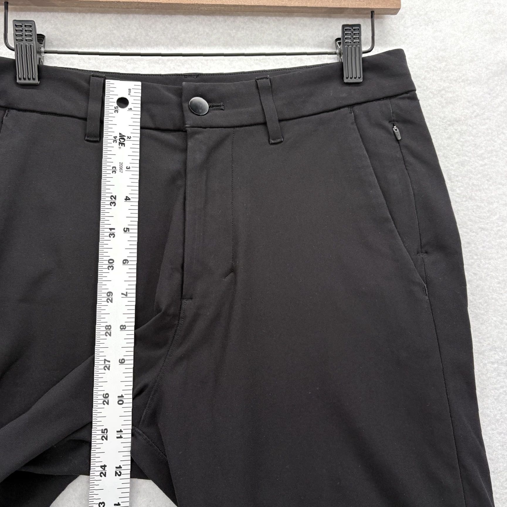 Lululemon Lululemon Pants Mens 28 Black Slim Fit Chino Stretch Casual Tapered Pockets Zip Fly Flat Front 30in Inseam Mens Size US 28 / EU 44 - 5 Thumbnail