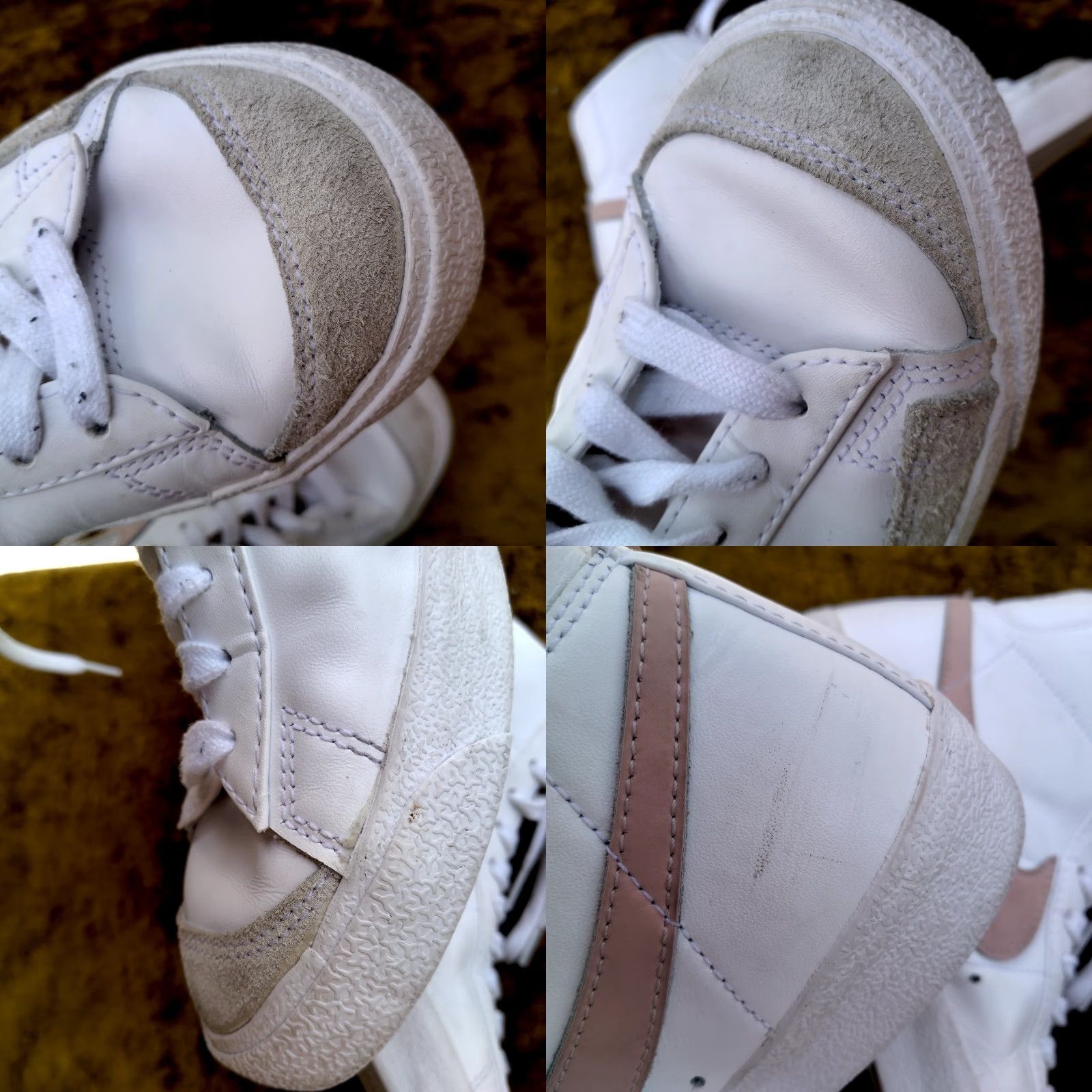 Nike Nike Blazer Mid Sneaker Women 7.5 White Pink CZ1055-118 - Classic Sports Comfort Activewear Casual Shoes Size S / US 4 / IT 40 - 9 Thumbnail