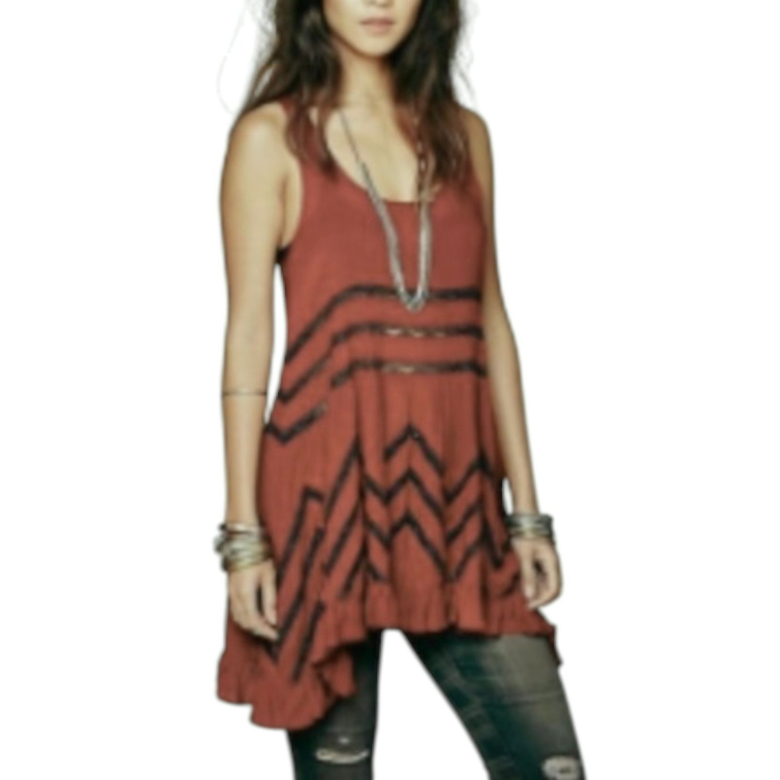 Free People Free People Intimately Tunic top trapeze Dress voile & lace Size XS / US 0-2 / IT 36-38 - 1 Thumbnail