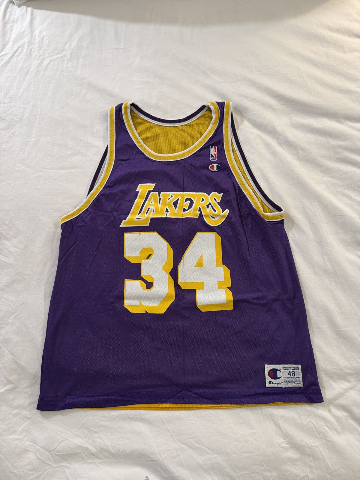 Champion Reversible Champion Shaquille Oneal Lakers Jersey Size US XL / EU 56 / 4 - 1 Thumbnail