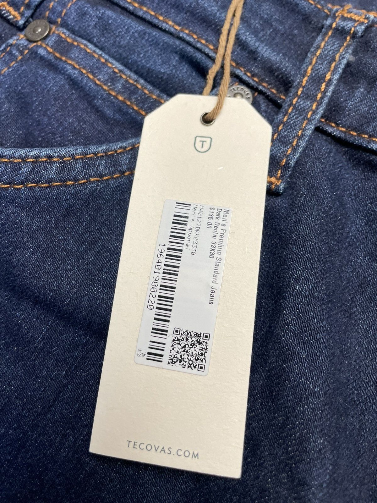 Tecovas New Tecovas Men's Premium Standard Blue Jeans Size W 33 L 30 Size US 33 - 3 Thumbnail