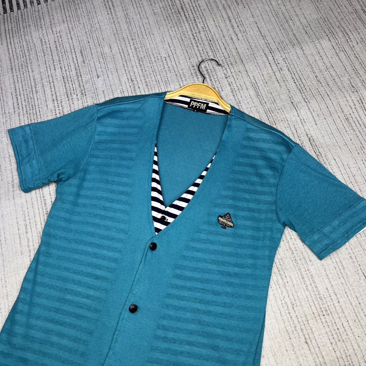Japanese Brand × PPFM × Vintage Japanesebrand PPFM shirt button double layer Size US S / EU 44-46 / 1 - 3 Thumbnail