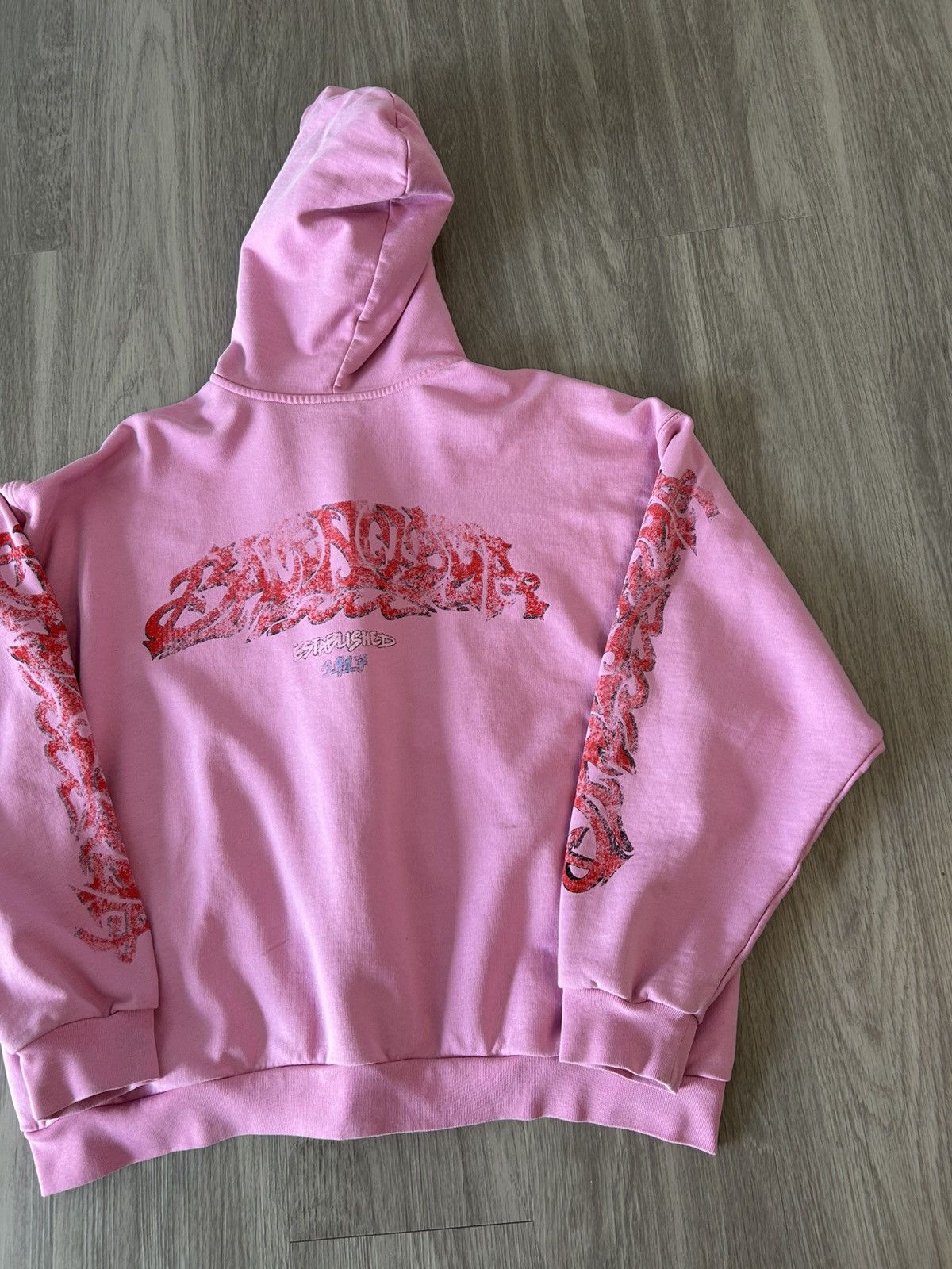 Balenciaga Balenciaga Pink Offshore Zip Up Hoodie Size Small Size US S / EU 44-46 / 1 - 8 Thumbnail